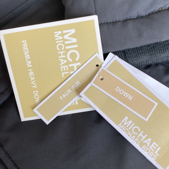 Michael Kors Down filled Parka. Dark grey size M. NWT - Picture 14 of 14